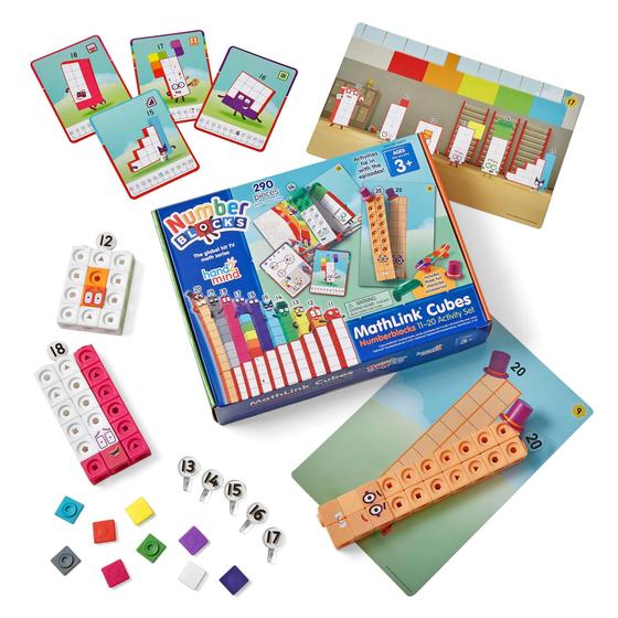 Imagem de Cubos MathLink Numberblocks 11-20 - Conjunto com 155 Cubos para Atividades