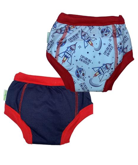 Imagem de Cueca Algodão Desfralde Absorvente Kit 2unds Eco&ampPlay Espaço