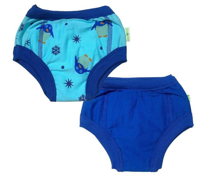 Imagem de Cueca Algodão Desfralde Absorvente Kit 2unds EcoPlay Pinguim