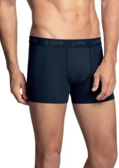 Imagem de Cueca Boxer Algodão Lupo - Azul Marinho - 00615  Pau a Pique