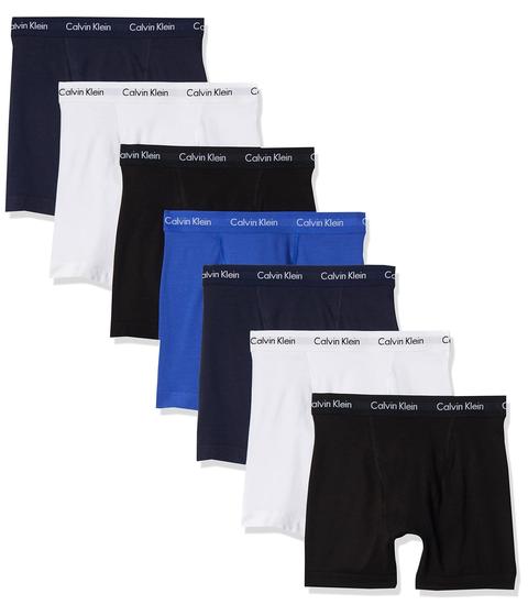 Imagem de Cueca Boxer Calvin Klein - 7 Unidades - Algodão Elástico - Tamanho M