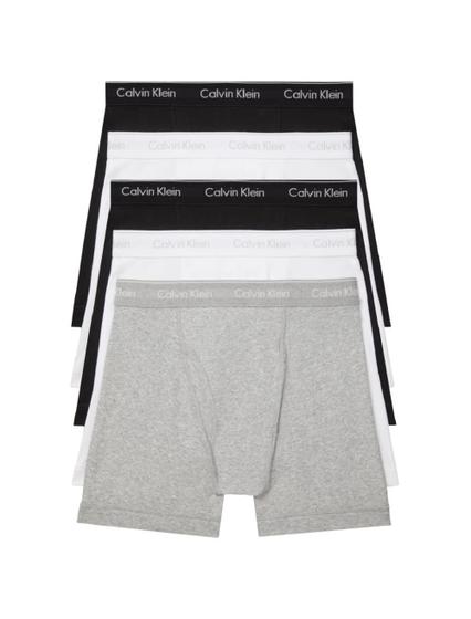 Imagem de Cueca Boxer Calvin Klein - Pacote com 5 Unidades - Algodão Elástico
