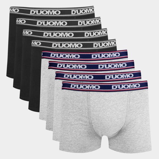 Cueca Boxer Duomo Cotton Kit Com 8 Peças Individual Menor preço em Cueca Boxer Duomo Cotton Kit Com 8 Peças Individual