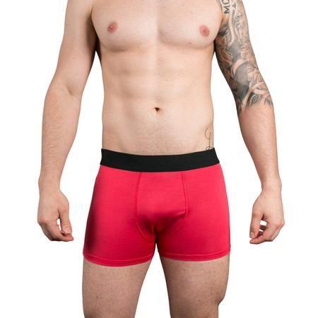 Imagem de Cueca boxer lisa e macia masculina