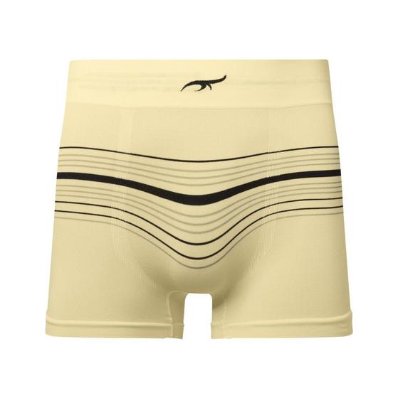 Imagem de Cueca Boxer Listrada Sem Costura Amarelo