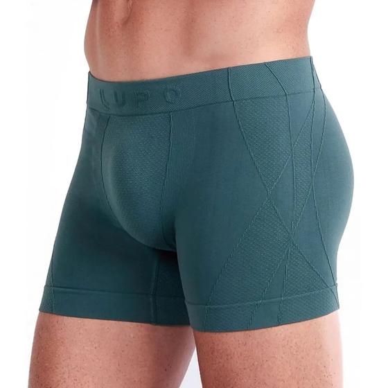 Cueca Boxer Lupo Poliamida New Lines Sem Costura Oliva Menor preço em Cueca Boxer Lupo Poliamida New Lines Sem Costura Oliva