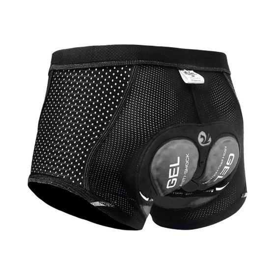 Imagem de Cueca Boxer Masculina Acolchoada 5D com Gel para Ciclismo MTB e Estrada