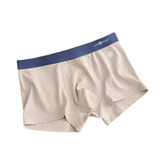 Imagem de Cueca Boxer Masculina de Algodão Respirável - Confortável e Listrada