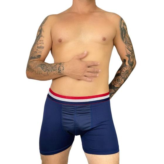 Imagem de Cueca Boxer Masculina Dry-Fit Lateral Poliéster Forro Algodão  303