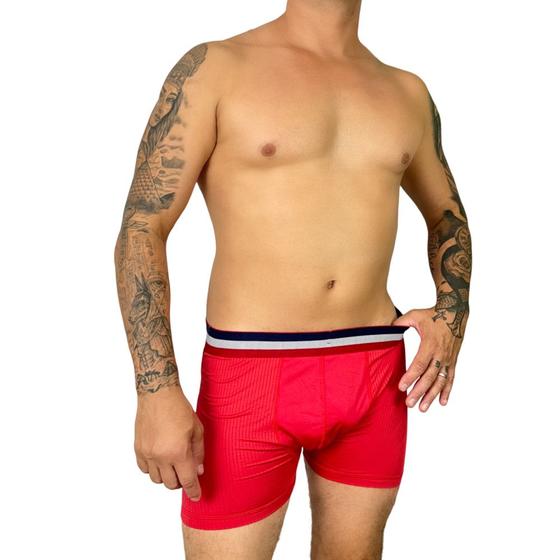 Imagem de Cueca Boxer Masculina Dry-Fit Lateral Poliéster Forro Algodão  303