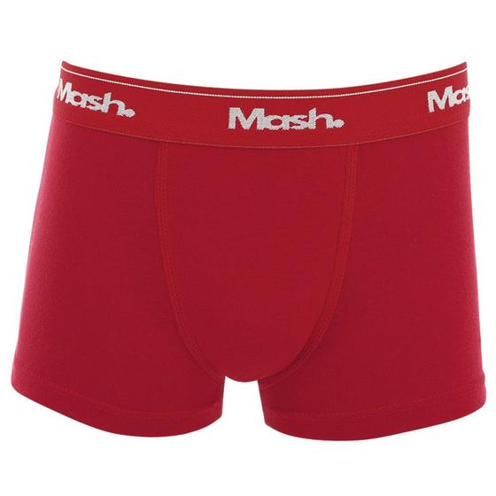 Imagem de Cueca Boxer Mash Infantil Lisa Algodão Elástico