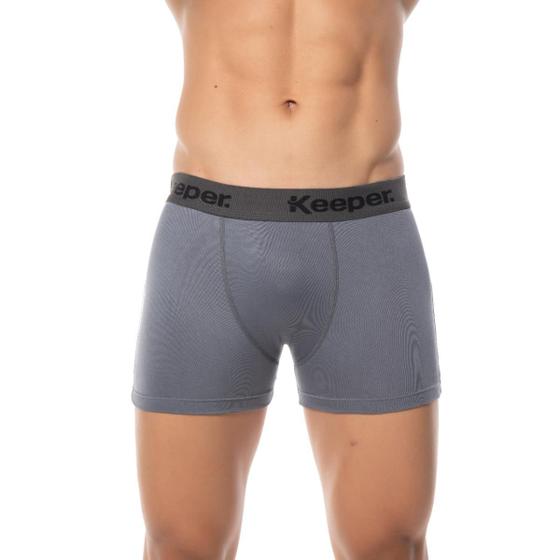 Imagem de Cueca boxer microfibra basic escolha as cores Keeper