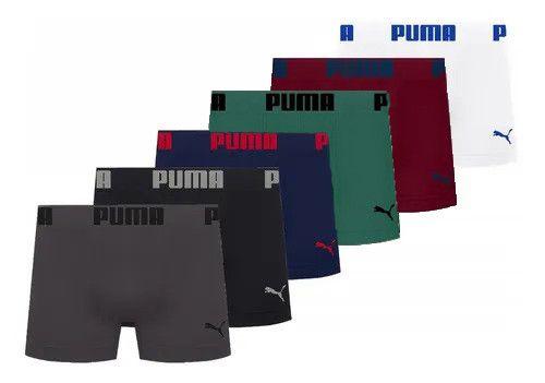 Imagem de Cueca Boxer Puma Underwear Sem Costura Kit 6