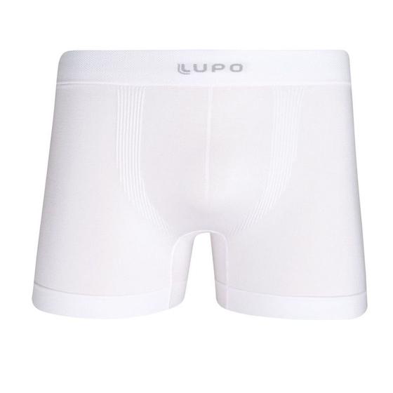 Imagem de Cueca Boxer Sem Costura Micromodal - Branca - Lupo Branco