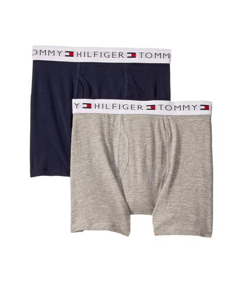 Imagem de Cueca boxer Tommy Hilfiger Boys 16-18 azul/cinza, pacote com 2 unidades