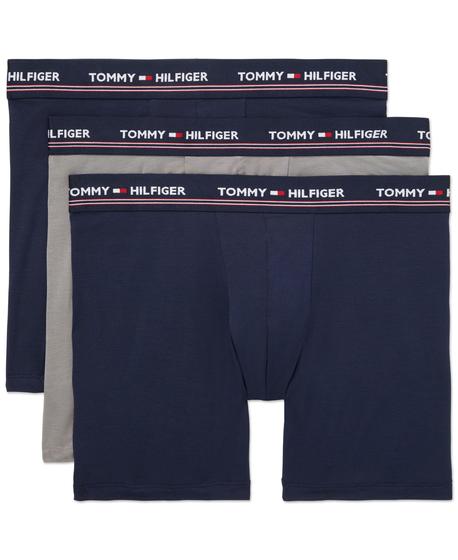 Imagem de Cueca boxer Tommy Hilfiger Modal para homens, pacote com 3