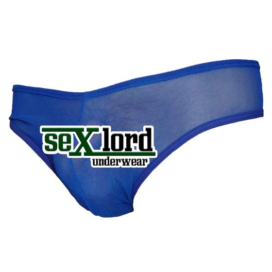 Imagem de Cueca Cintura Fina Transparente Azul SexLord Underwear