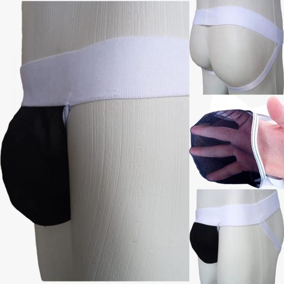 Imagem de Cueca Jockstrap Bicolor Bojo Transparente Cuecas SexLord Underwear