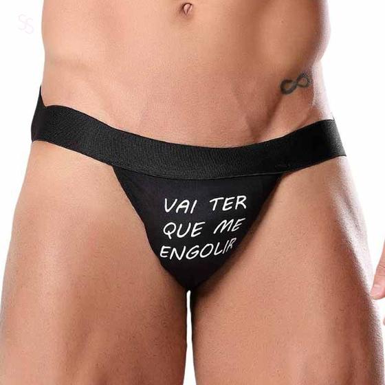 Imagem de Cueca Jockstrap Bumbum Amostra Vai Ter que me Engolir