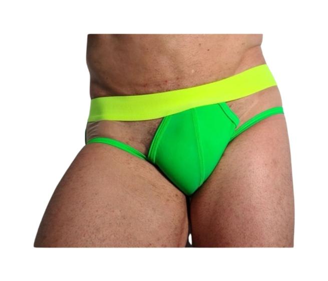 Imagem de Cueca jockstraps cirrê com tule transparente