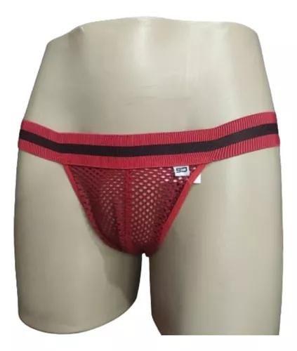 Imagem de Cueca Jocsktrap Tricolor Telinhas Vermelha