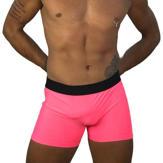 Imagem de Cueca Lisa Masculina Boxer Sem Forro Conforto Qualidade no Dia a dia Para Homens