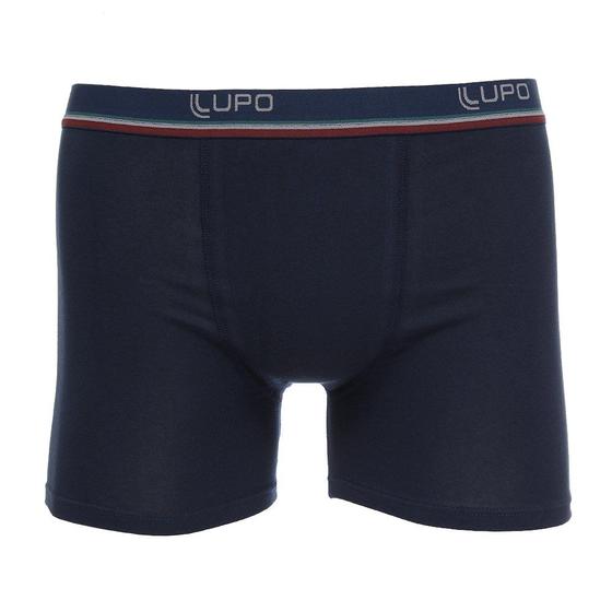 Imagem de Cueca Lupo Boxer Algodão com Elastano Azul Marinho 30668