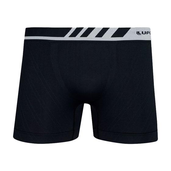 Imagem de Cueca Lupo Boxer Microfibra Sem Costura Infantil Preto