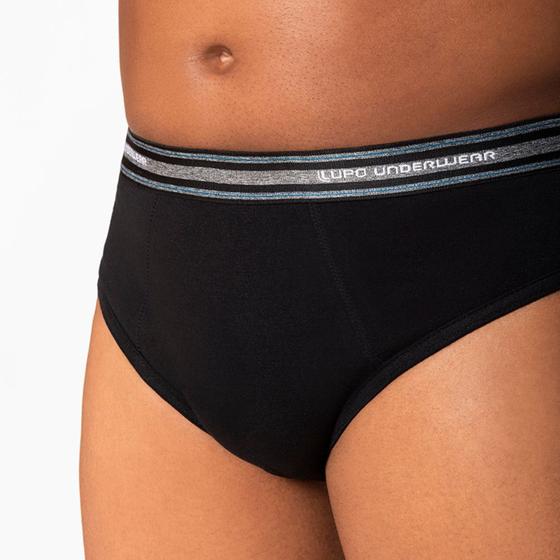 Imagem de Cueca Lupo Slip Algodão com Elastano Tamanho Especial 554-003