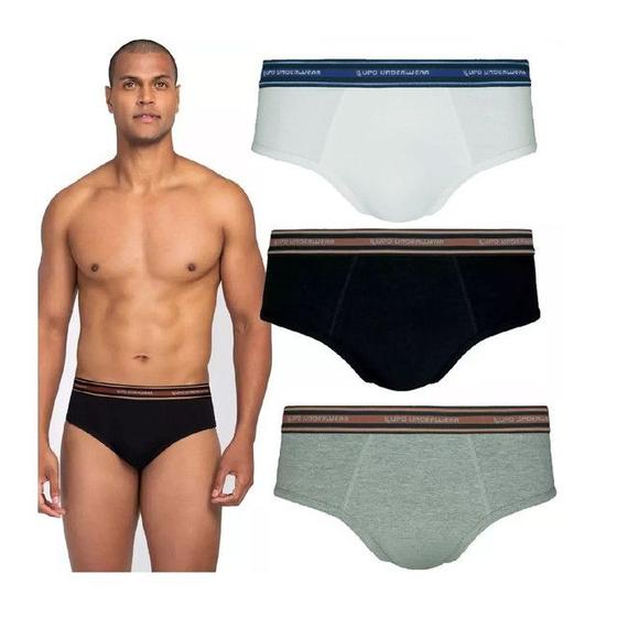 Imagem de Cueca Lupo Slip  Algodão Cotton Kit Com 10 524