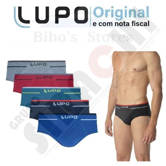 Imagem de Cueca lupo slip fio texturizado microfibra 624 - kit 8