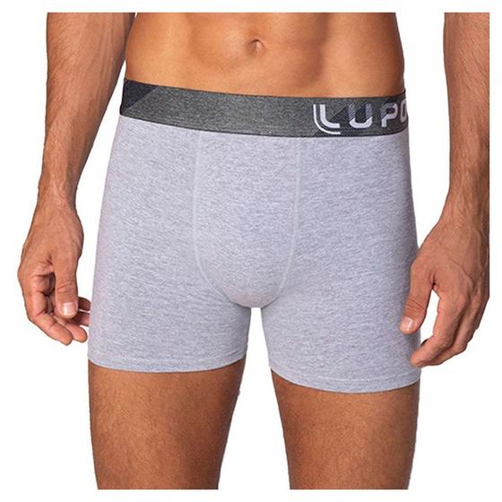 Imagem de Cueca Masculina Lupo Boxer Cinza Mescla - 00784057