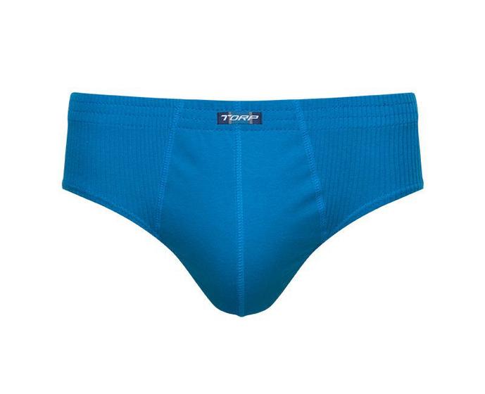 Imagem de Cueca plus size slip algodão lisa azul - ref7066