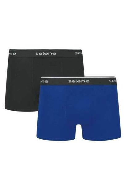 Imagem de Cueca selene boxer kit com 2 microfibra sem costura 11450