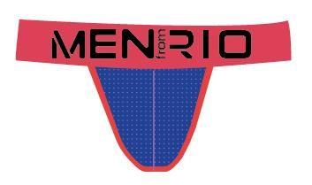 Imagem de Cueca sexy undies 5cm azul e laranja