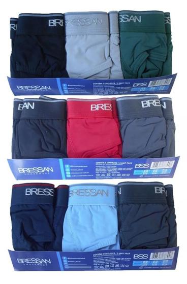 Imagem de Cueca Slip Bressan Em Microfibra Kit Com 9 Unidades.