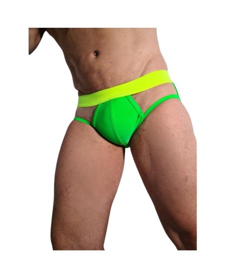 Imagem de Cueca  Slip cirrê com tule transparente