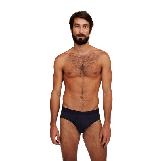Imagem de Cueca Slip Hering Em Algodão Com Elástico 77L3 Azul Marinho