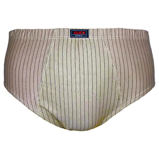 Imagem de Cueca Slip Listrada Algodão Click