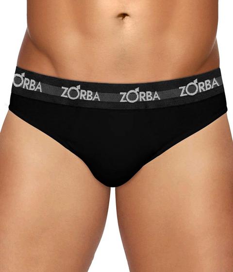 Imagem de Cueca Slip Max Zorba Algodão Preta