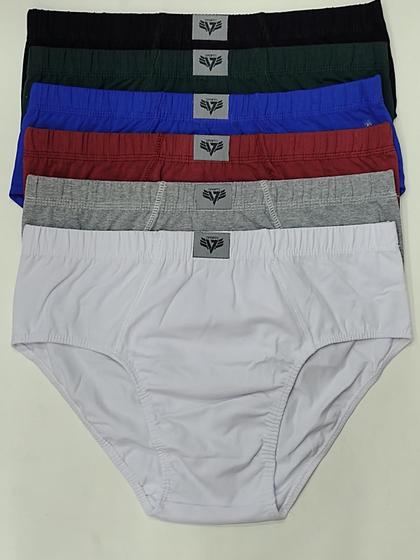 Imagem de Cueca Slip Plus Size  Algodão Kit Com 3 - Elastico embutido