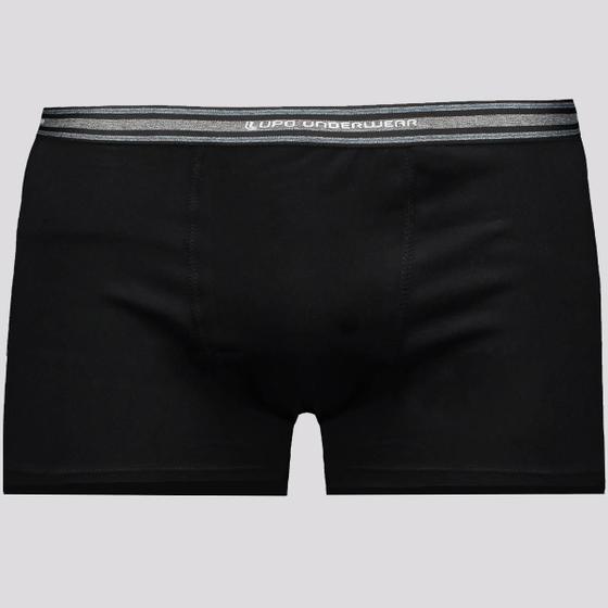 Imagem de Cueca Sunga Lupo Basic Algodão com Elastano Preta e Cinza