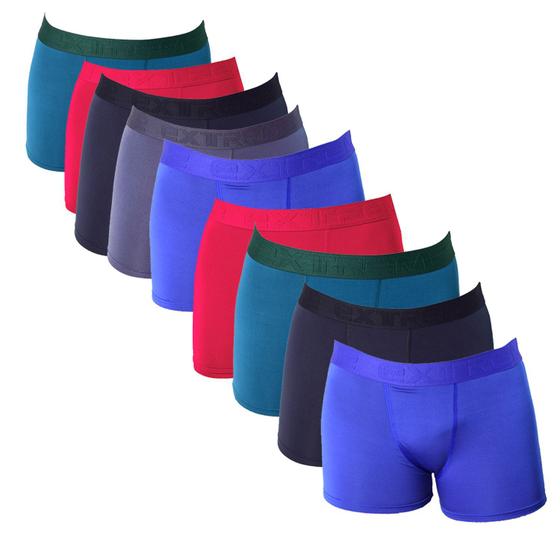 Imagem de Cuecas Boxer Adulto kit c/ 5 Cueca Box masculina Adulto em microfibra confortável