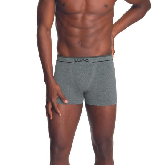 Imagem de Cuecas Boxer Box Lupo Masculinas Adulto Modal Sem Costura Microfibra Texturizada Original 733