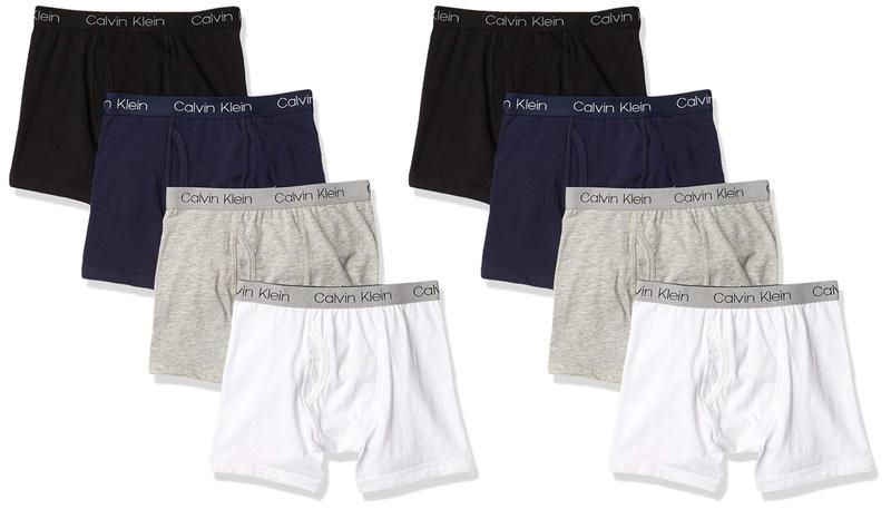 Imagem de Cuecas boxer masculinas Calvin Klein, pacote com 8 cuecas boxer G-Small