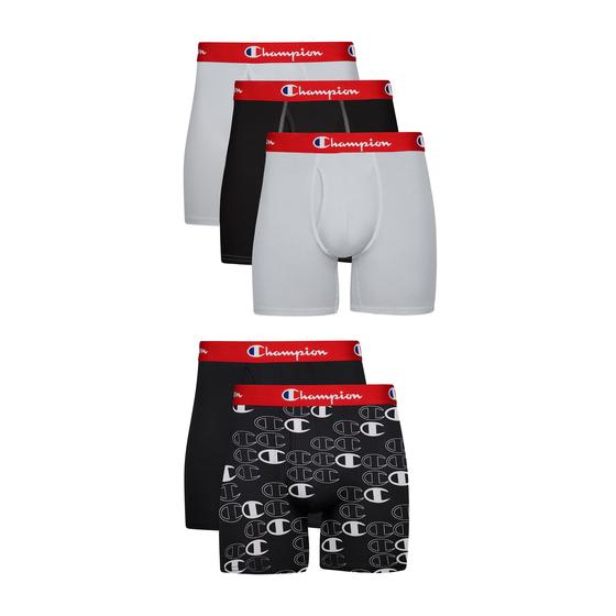 Imagem de Cuecas boxer masculinas Champion, leves e elásticas, pacote com 5