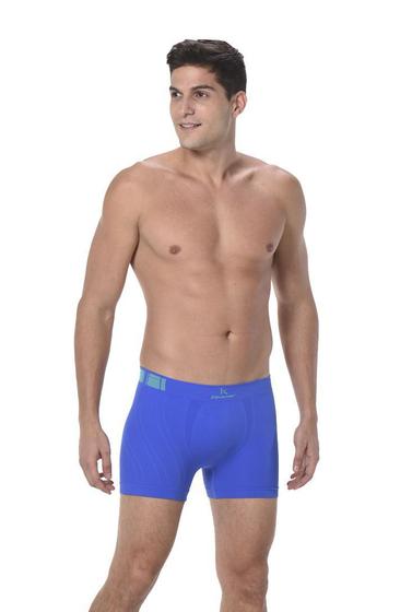 Imagem de Cuecas Boxer Microfibra Sem Costura Keeper Kit Com Dez Peças Cores Sortidas