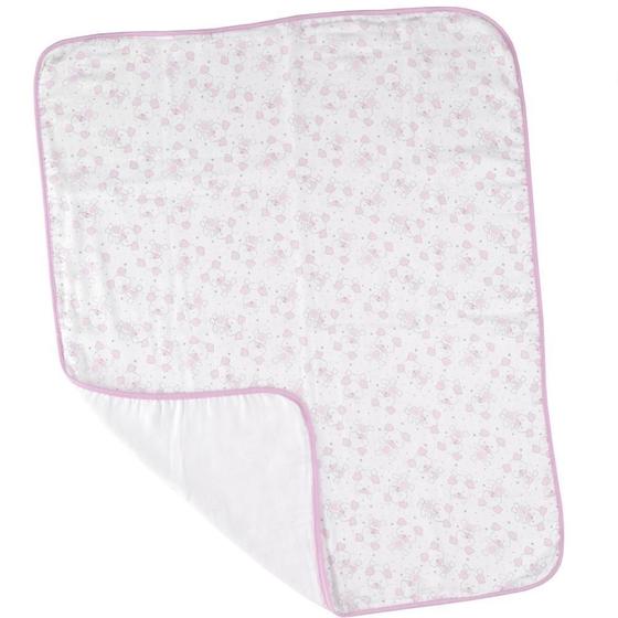 Imagem de Cueiro De Fralda Estampado Teka 100% Algodão Rosa