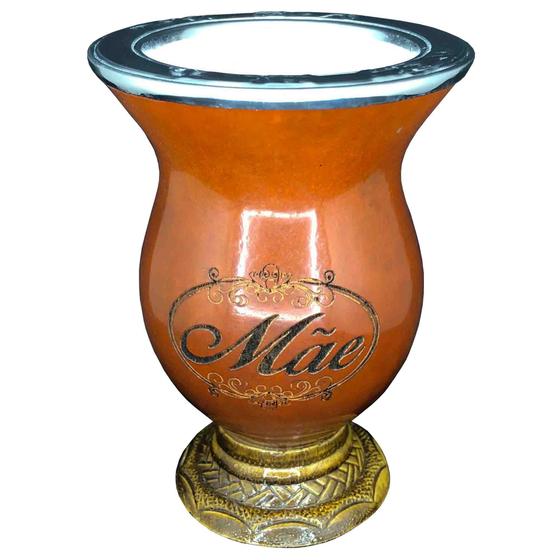 Imagem de Cuia Tradicional Fama XT80ER com Bocal em Aço Inoxidável e Gravação a Laser