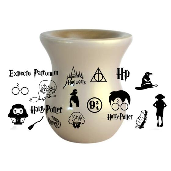 Imagem de Cuias De Madeira Personalizada Harry Potter